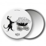 Miroir de poche Les chats de Dubout - Le Landau