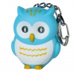 Porte cls hibou lumineux et sonore turquoise