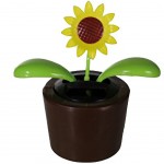 Figurine Fleur Solaire Tournesol et Pot brun