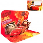 Carte Pop-up Disney - Cars - Les Amis