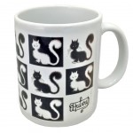 Mug blanc Les Chats de Dubout - La Belle Damier