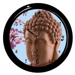 Horloge Bouddha en terre Cbkreation