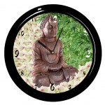 Horloge Bouddha bambous Cbkreation
