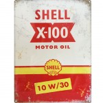 Plaque mtal Rtro Shell Motor Oil 30 x 40 cm