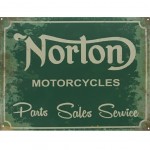 Plaque mtal Rtro Norton Motorcycles 30 x 40 cm