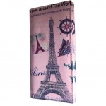 Portefeuille compagnon Paris Tour Eiffel rose