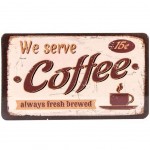 Planche à découper We serve Coffee en mélamine 23  x 14 cm
