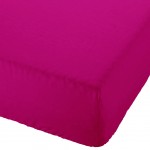 Drap housse Rose fonc 160 x 200 cm