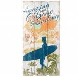 Cadre Vintage Surfer Amazing en bois  suspendre 60 cm