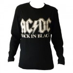 T-shirt AC DC Back in Black Noir