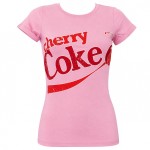 T-shirt femme Coca Cola Cherry rose � Taille S