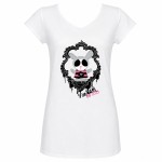 T-shirt Femme Dark Cutie Dude � Blanc - Taille L