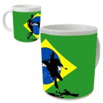 Mug Football Brésil by Cbkreation