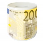 Tirelire 200 Euros Monnaie du monde by Cbkreation cramique