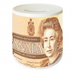Tirelire Dollar Canadien Monnaie du monde by Cbkreation cramiqu