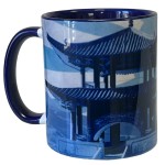 Mug japon geishas par Cbkreation finitions bleues