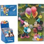 Carte Anniversaire 3D Mickey et Minnie Mouse bouquet de Ballons