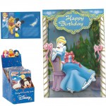 Carte Anniversaire 3D Disney Princesses Cendrillon Robe de Bal