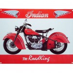 Grande plaque mtal Moto Indian The Roadking 40 x 30 cm