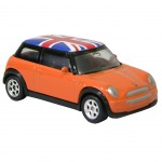 Voiture Mini Cooper Miniature Orange Union Jack
