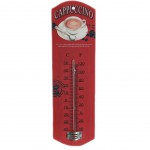 Thermomtre rtro dco Cappuccino rouge
