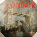 Cadre en toile imprime London Tower Bridge 40 x 40 cm