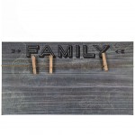 Tableau mémo en bois Family - 20 x 36 cm
