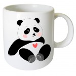 Mug Panda coeur par Cbkreation