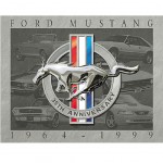 Plaque mtal Ford Mustang 35 Th Anniversary - 40.5 x 31.5 cm