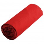 Drap housse couleur Rouge 160 x 200 cm - Alicia - 57 fils