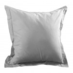 Taie d'oreiller unie Perle 65 x 65 cm - Alicia en coton