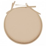 Coussin de chaise Ronde Nelson 40 cm - Couleur Lin