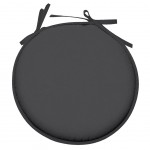 Coussin de chaise Ronde Nelson 40 cm - Anthracite