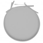 Coussin de chaise Ronde Nelson 40 cm - Gris Perle