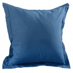 Taie d'oreiller unie Blue Jean 65 x 65 cm - Alicia