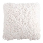 Housse de coussin mouton blanc 40 x 40 cm