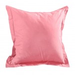 Taie d'oreiller unie Rose flamant 65 x 65 cm - Alicia en coto