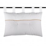 Tête de lit en coton 45 x 70 cm - Edgar Gris