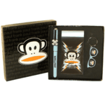 Stylo carnet et porte cls Paul Frank en coffret cadeau