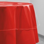 Nappe ronde Cristal transparente 180 cm