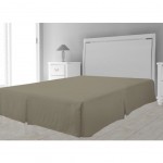 Cache-Sommier microfibre 90 x 190 cm - Taupe