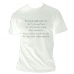 T-Shirt Confucius Citation par CBKreation Blanc 100% coton