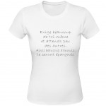 T-Shirt Confucius Citation par CBKreation Blanc 100% coton