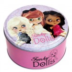 Boite ronde en mtal Funky Dolls