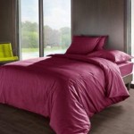 Housse de Couette 80 fils Coton percale 260 x 240 cm - Aubergine