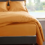 Drap housse Coton percale 80 fils 180 x 200 x 30 cm - Mangue