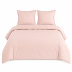 Housse de Couette 80 fils Coton percale 240 x 220 cm - Blush