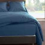 Housse de Couette 80 fils Coton percale 200 x 200 cm - Azur