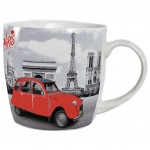 Mug Paris Tour Eiffel 2 CV rouge