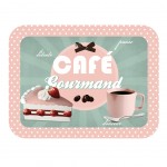 Petit plateau Caf gourmand 18 x 24 cm